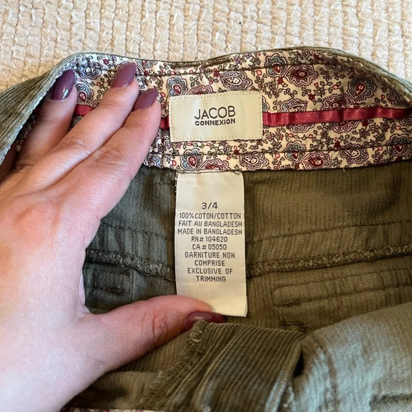 Jacob  Connection y2k women mini skirt 3 4 corduroy light brown - Picture 5 of 7